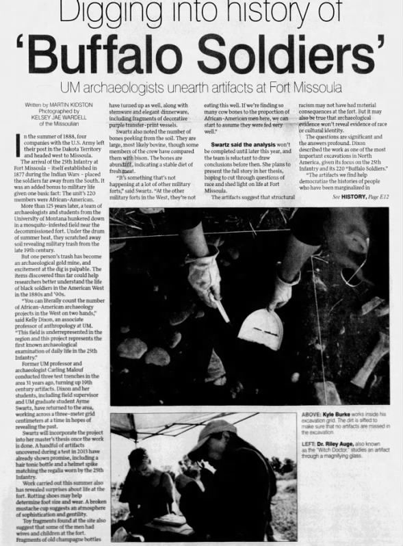 Clipping from The Missoulian